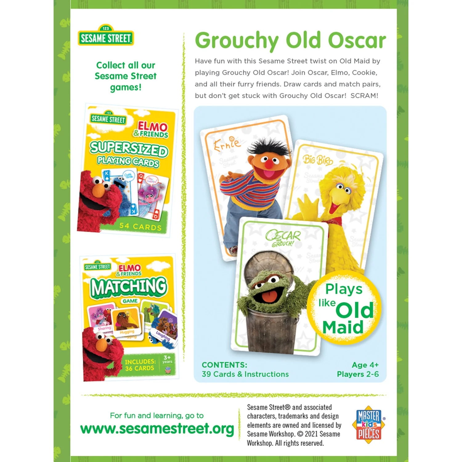 Sesame Street - Grouchy Old Oscar Card Game - Image 3