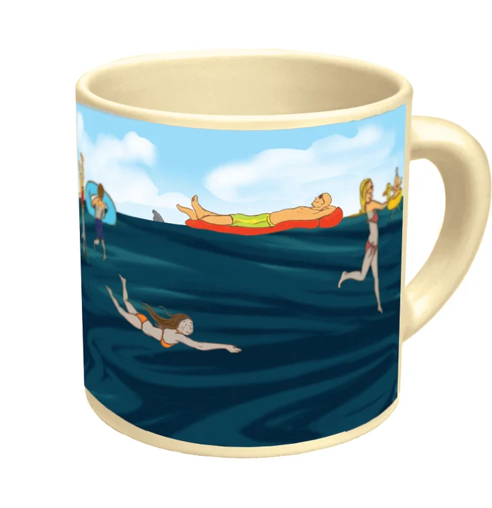 Shark! Heat-Changing Coffee Mug - Image 2