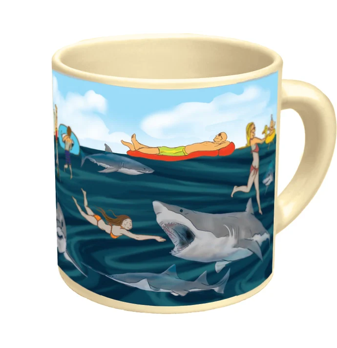 Shark! Heat-Changing Coffee Mug - Image 3