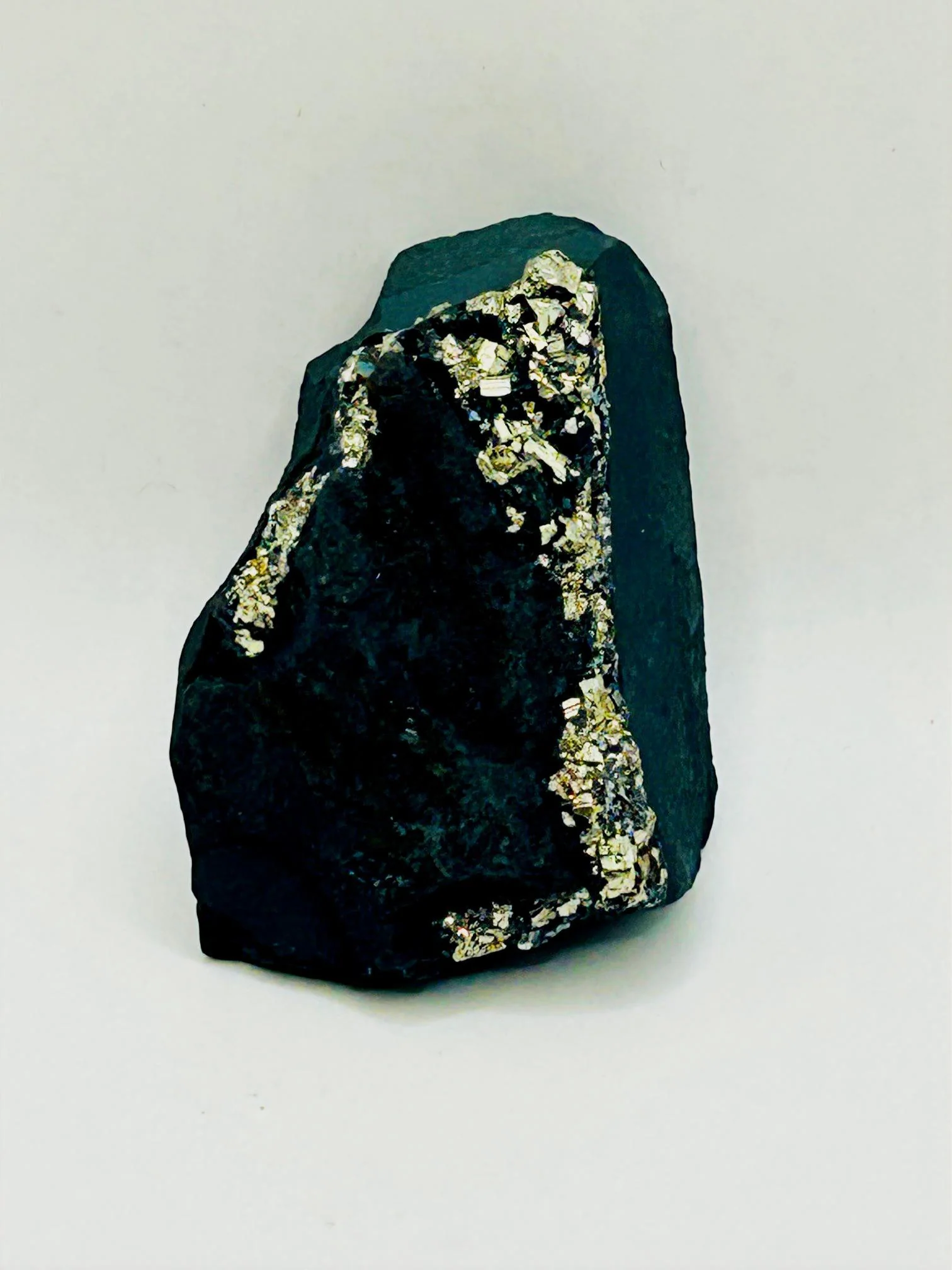 Shungite with Pyrite from Brazil