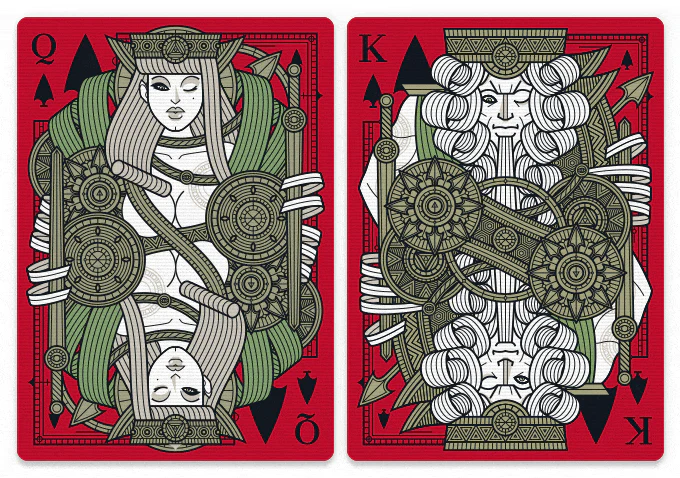 Sins Anima v1 Red Playing Cards LPCC - Image 3