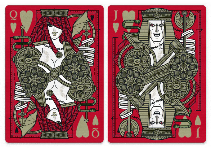 Sins Anima v1 Red Playing Cards LPCC - Image 4