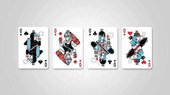 Skateboard v1 Playing Cards USPCC - Image 5