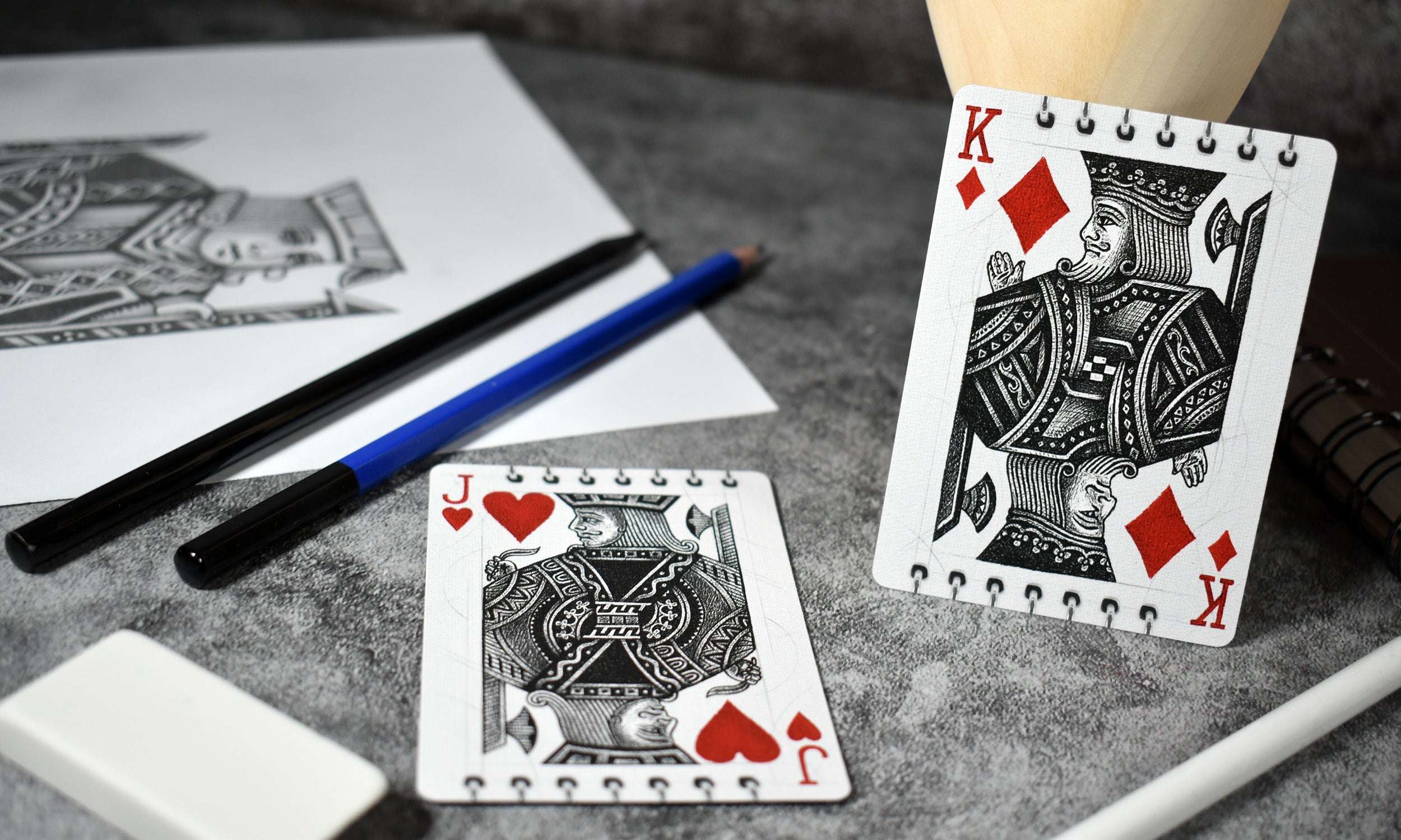 Sketch Bicycle Playing Cards - Image 4