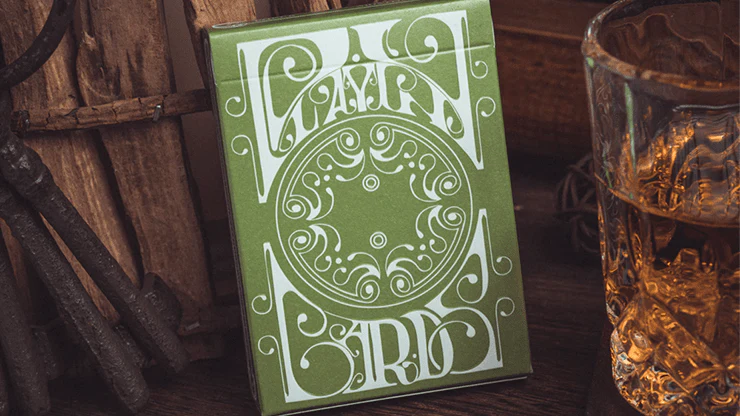 Smoke & Mirrors v8 Green Playing Cards USPCC - Image 7
