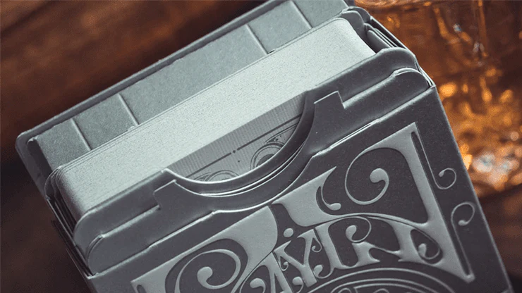 Smoke & Mirrors v8 Silver Deluxe Playing Cards USPCC - Image 2