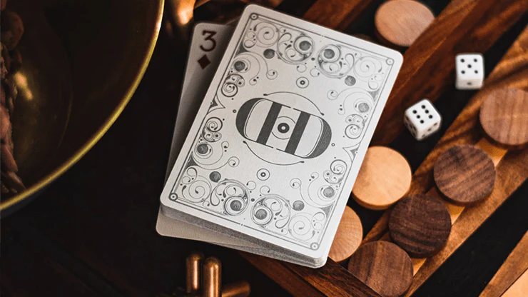 Smoke & Mirrors v8 Silver Deluxe Playing Cards USPCC - Image 5