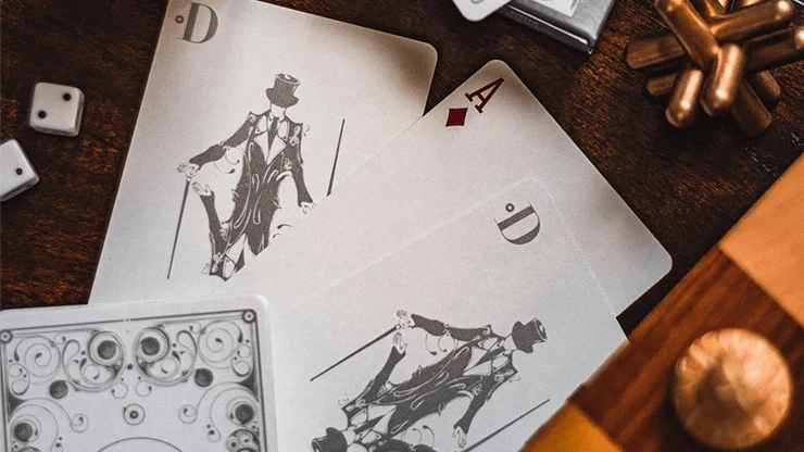 Smoke & Mirrors v8 Silver Playing Cards USPCC - Image 5