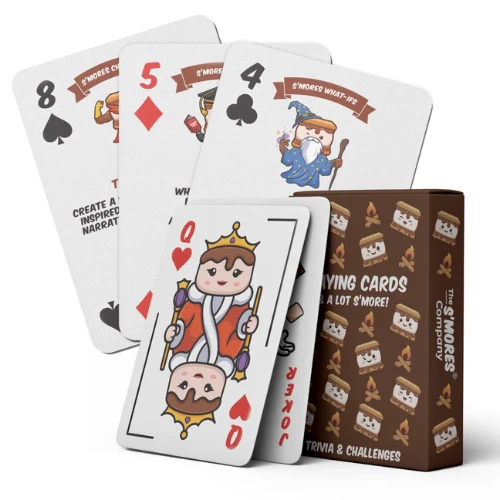 S'mores-Themed Playing Cards, Triva, Challenges, Smore Games - Image 3