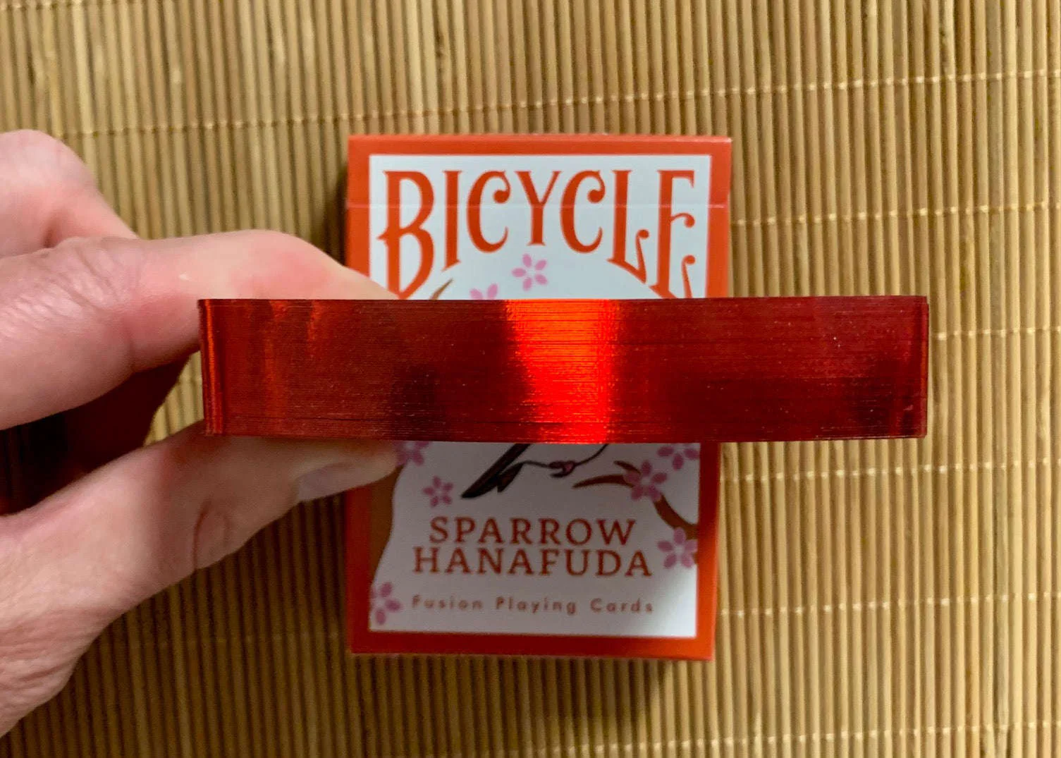 Sparrow Hanafuda Gilded Bicycle Playing Cards - Image 2