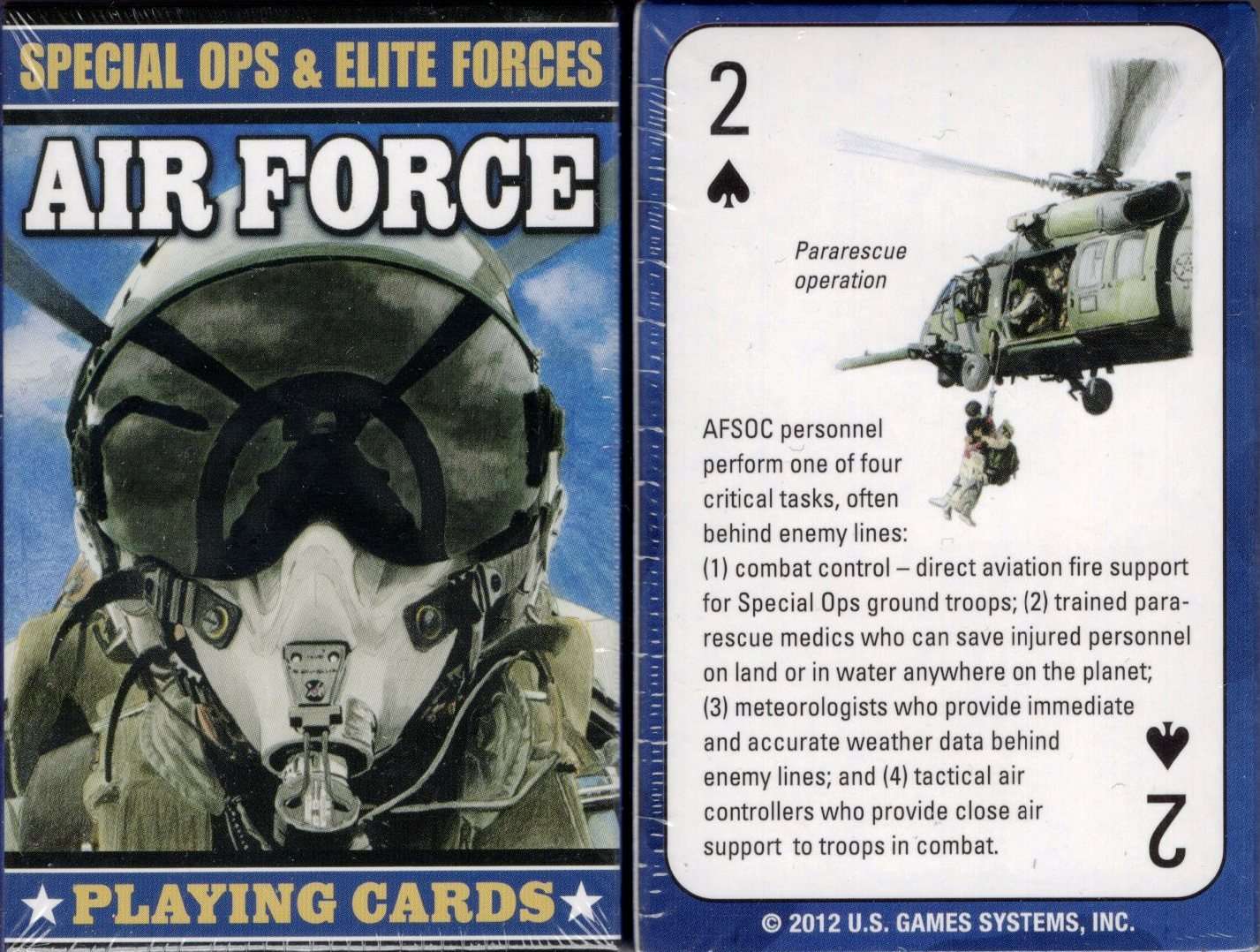 Special Ops & Elite Forces Air Force Playing Cards USGS