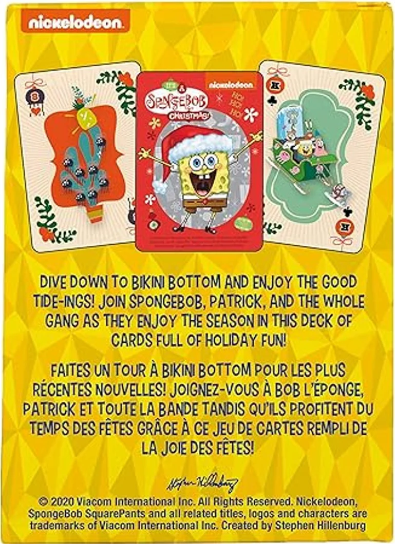 SpongeBob Holiday Playing Cards by Aquarius - Image 6