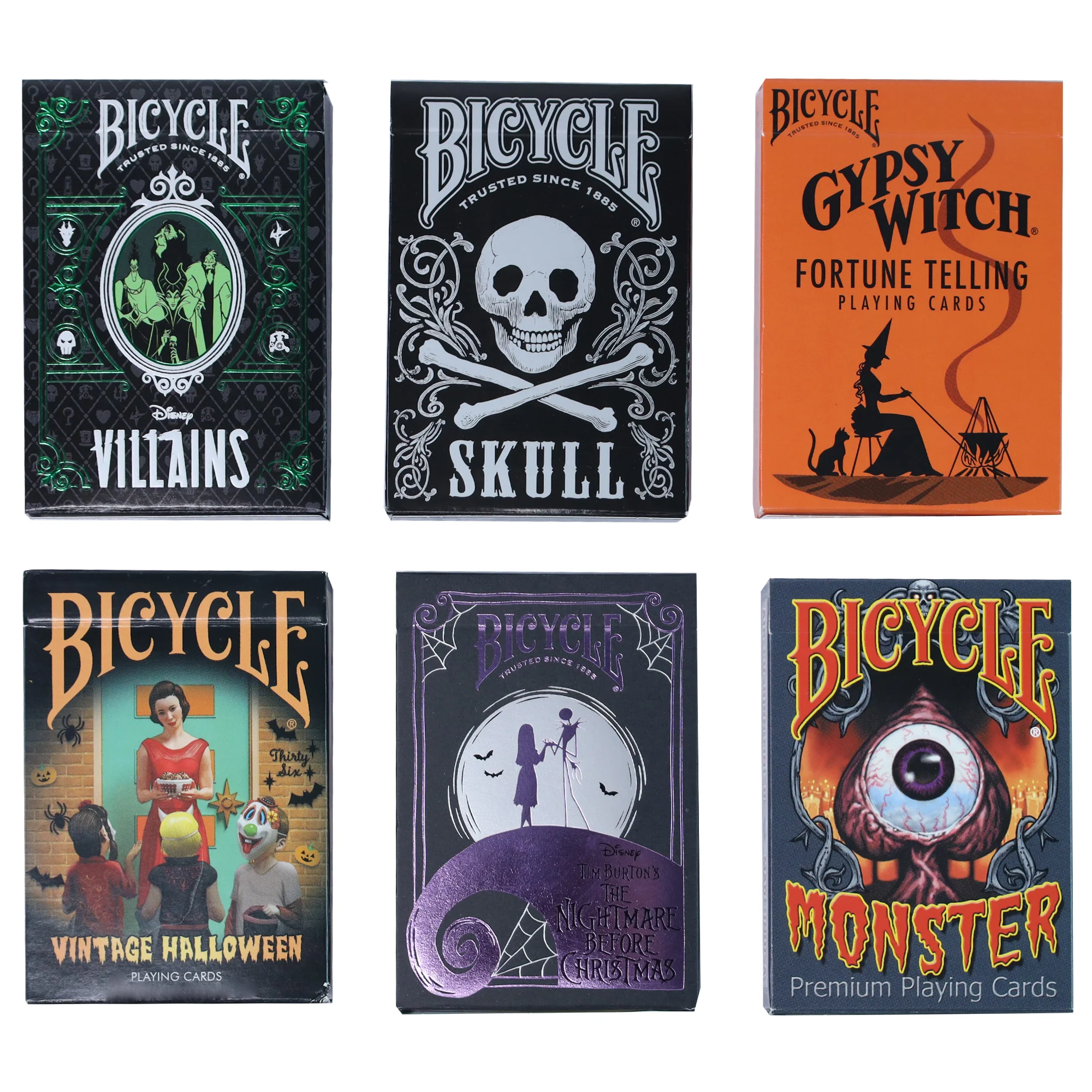 Spooktacular Halloween Bundle: 6 Enchanting Bicycle Playing Card Decks - Image 2