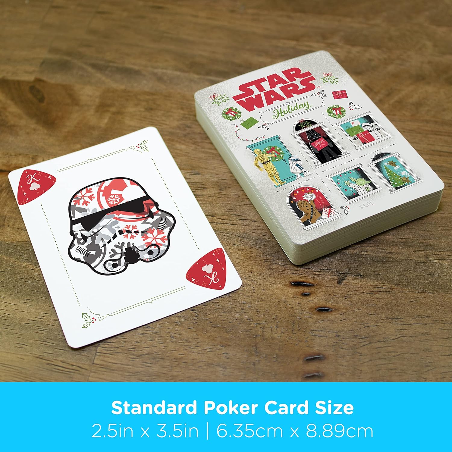 Star Wars Holiday Playing Cards by Aquarius - Image 3