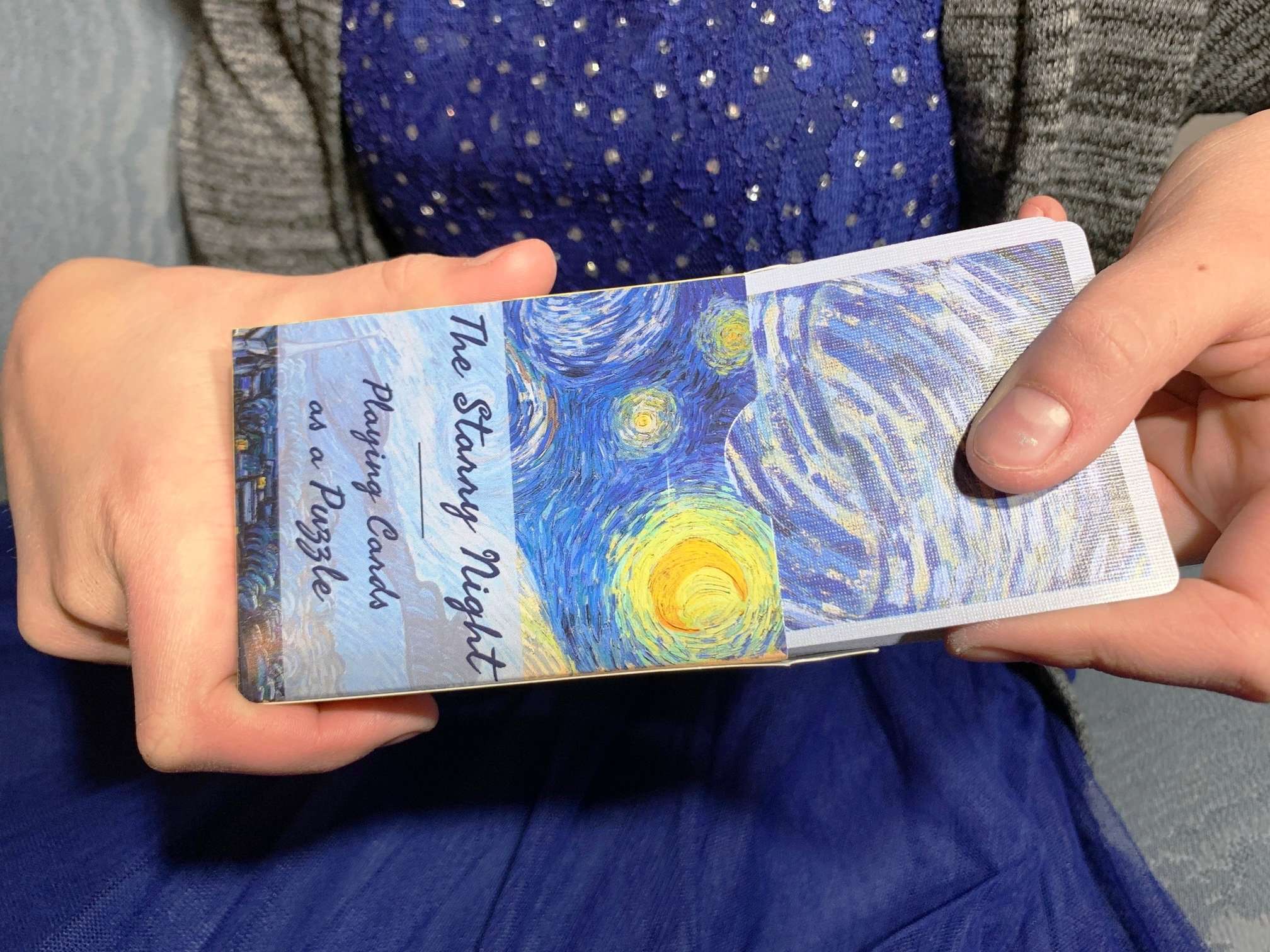 Starry Night Puzzle Playing Cards USPCC - Image 3