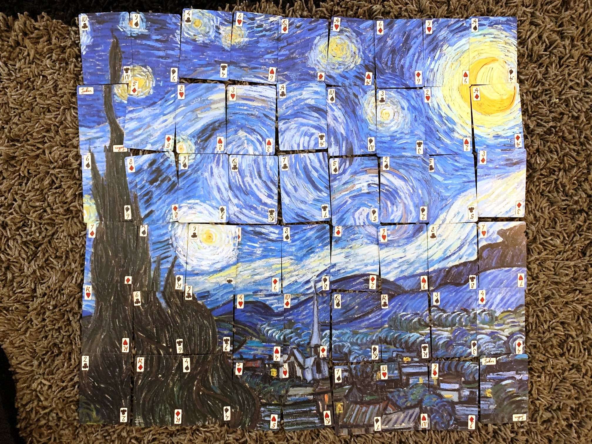 Starry Night Puzzle Playing Cards USPCC - Image 9