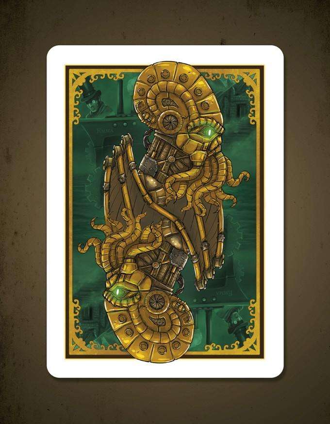 Steampunk Cthulhu Bicycle Playing Cards - Image 3
