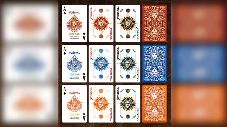 Sun God Greek Mythology Themed Red Edition Playing Cards - Image 3