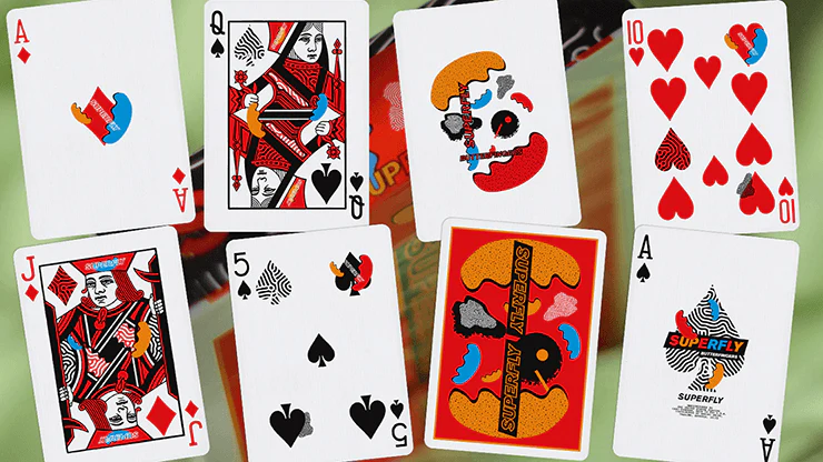Superfly Butterfingers Red Playing Cards USPCC - Image 2