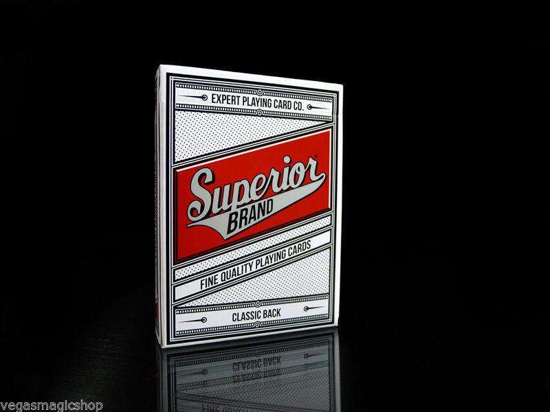 Superior Brand Red Classic Back Readers Playing Cards Deck EPCC