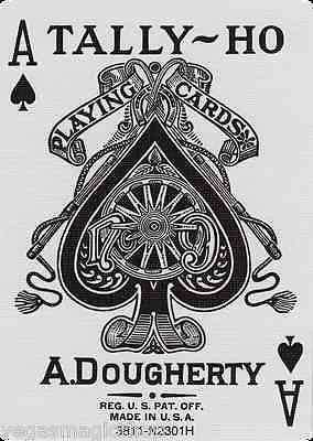 Tally-Ho Fan Back 2 Deck Set Blue & Red Playing Cards - Image 5