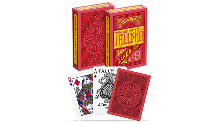Tally-Ho MetalLuxe Red Playing Cards - Image 5
