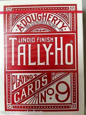 Tally-Ho Fan Back Red Playing Cards - Image 2