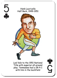 Tennessee Football Heroes Playing Cards - Image 2