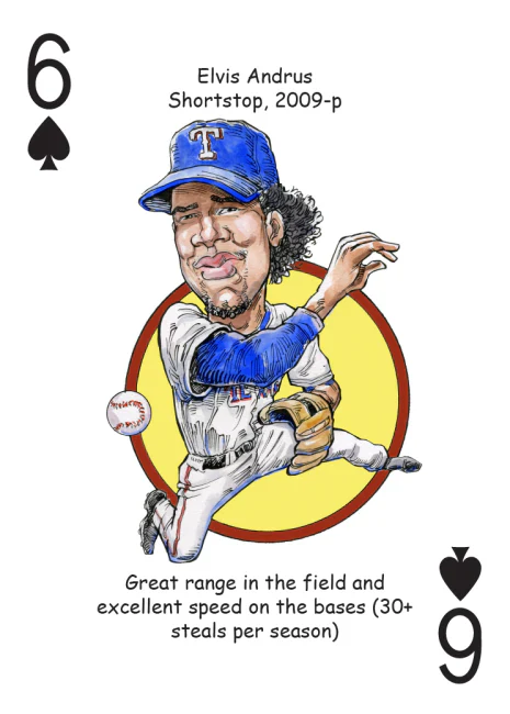Texas Baseball Heroes Playing Cards - Image 2