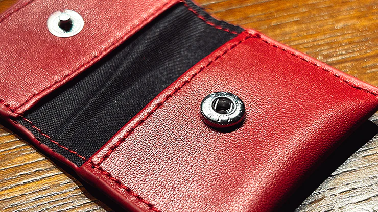 The Cowhide Coin Wallet by Bacon Magic - Red - Image 5