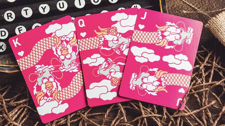 The Dragon Pink Gilded Playing Cards MPC - Image 2