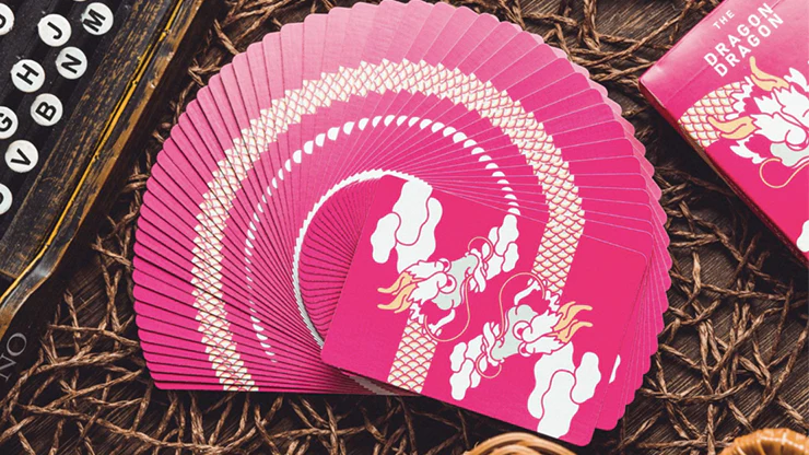 The Dragon Pink Gilded Playing Cards MPC - Image 4