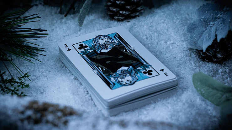 The Green Man Winter v2 Playing Cards Cartamundi - Image 2