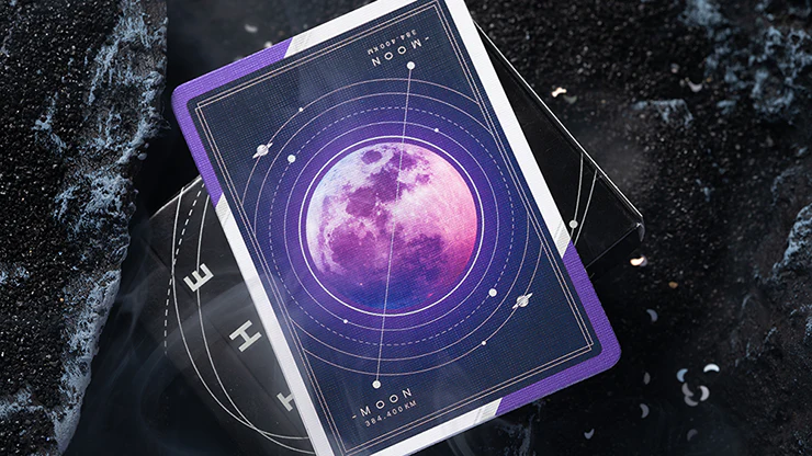 The Moon Purple PURE Cardistry Cards Poker Size Deck USPCC - Image 4