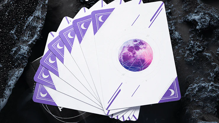 The Moon Purple PURE Cardistry Cards Poker Size Deck USPCC - Image 5