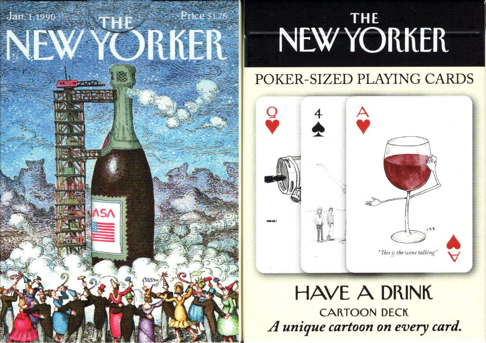 The New Yorker Have A Drink Cartoons Playing Cards NYPC