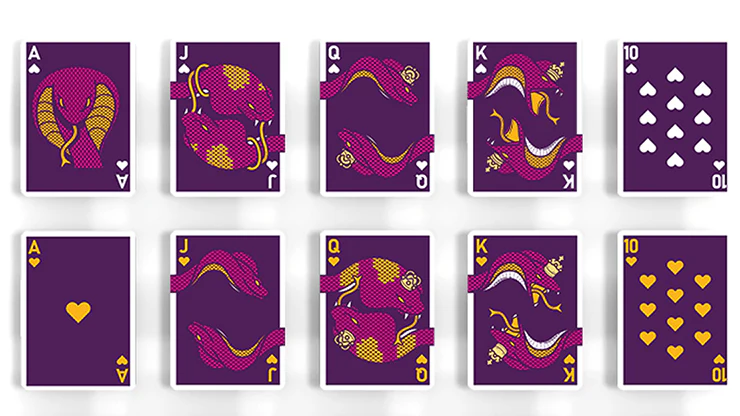 The Serpent Cobra Purple Playing Cards Cartamundi - Image 2