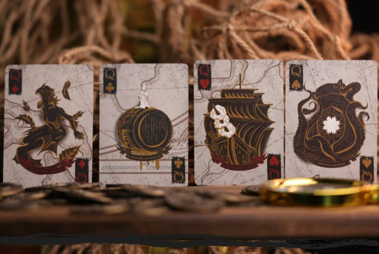 The Trial of Blackbeard Playing Cards - Special Edition - Pearl White - Image 4
