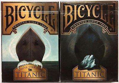 Titanic 2 Deck Set Life & Death Bicycle Playing Cards