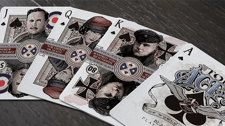 Top Aces of WWI Signature Edition Playing Cards LPCC - Image 3