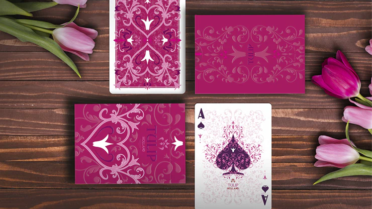 Tulip Pink Limited Edition Playing Cards WJPC - Image 2