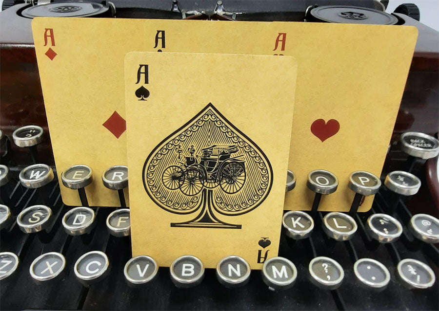 Turn of the Century Automobile Bicycle Playing Cards - Image 3