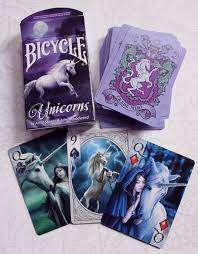 Unicorns Purple Bicycle Playing Cards - Image 2