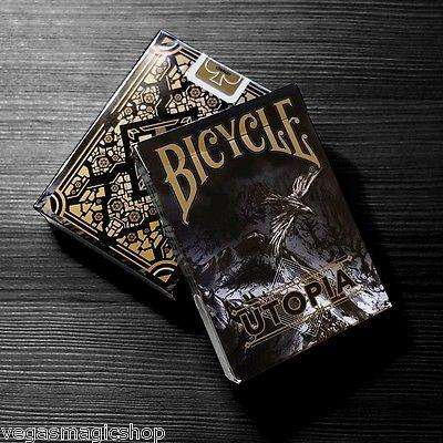 Utopia Gold & Black 2 Deck Set Bicycle Playing Cards - Image 2
