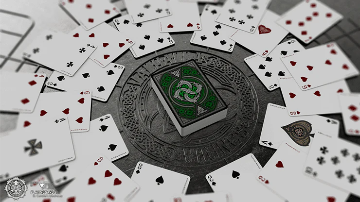 Valhalla Viking Emerald Playing Cards USPCC - Image 3