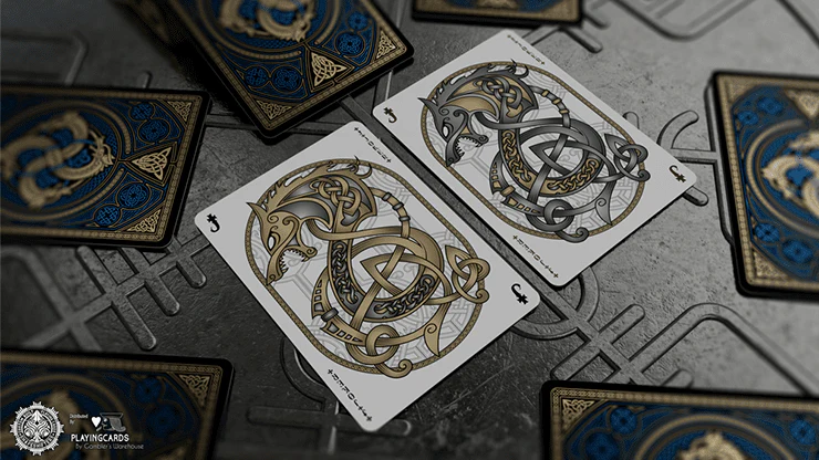 Valhalla Viking Sapphire Deluxe Playing Cards USPCC - Image 4
