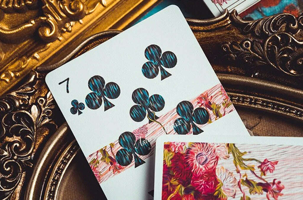 Van Gogh Asters & Phlox Playing Cards with Numbered Seal - Image 5