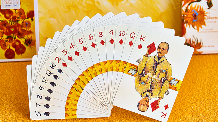 Van Gogh Sunflowers Playing Cards USPCC - Image 3