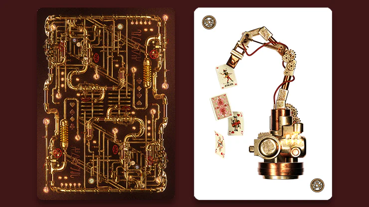 Victorian Steampunk Gold Playing Cards NPCC - Image 3