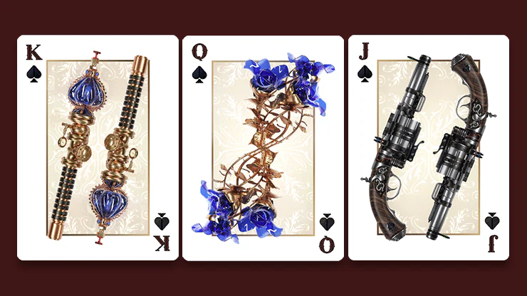 Victorian Steampunk Gold Playing Cards NPCC - Image 5